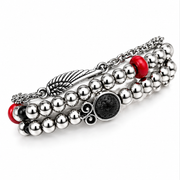 Bracelet bain d’argent lave